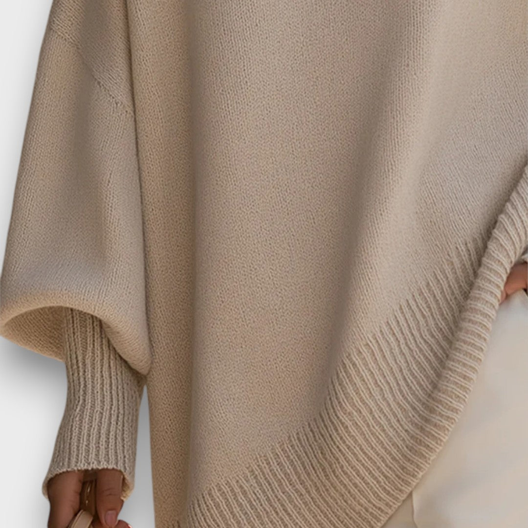 Leona | Gebreide wol trui met ontspannen elegantie