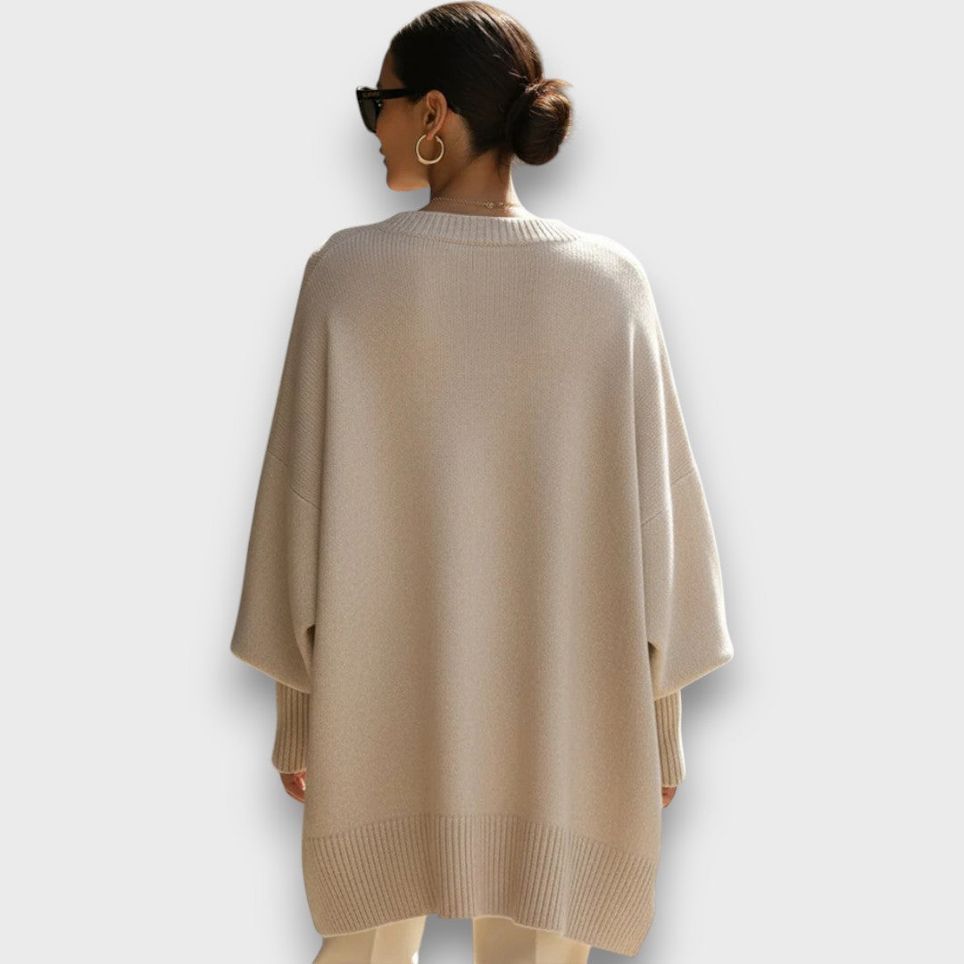 Leona | Gebreide wol trui met ontspannen elegantie