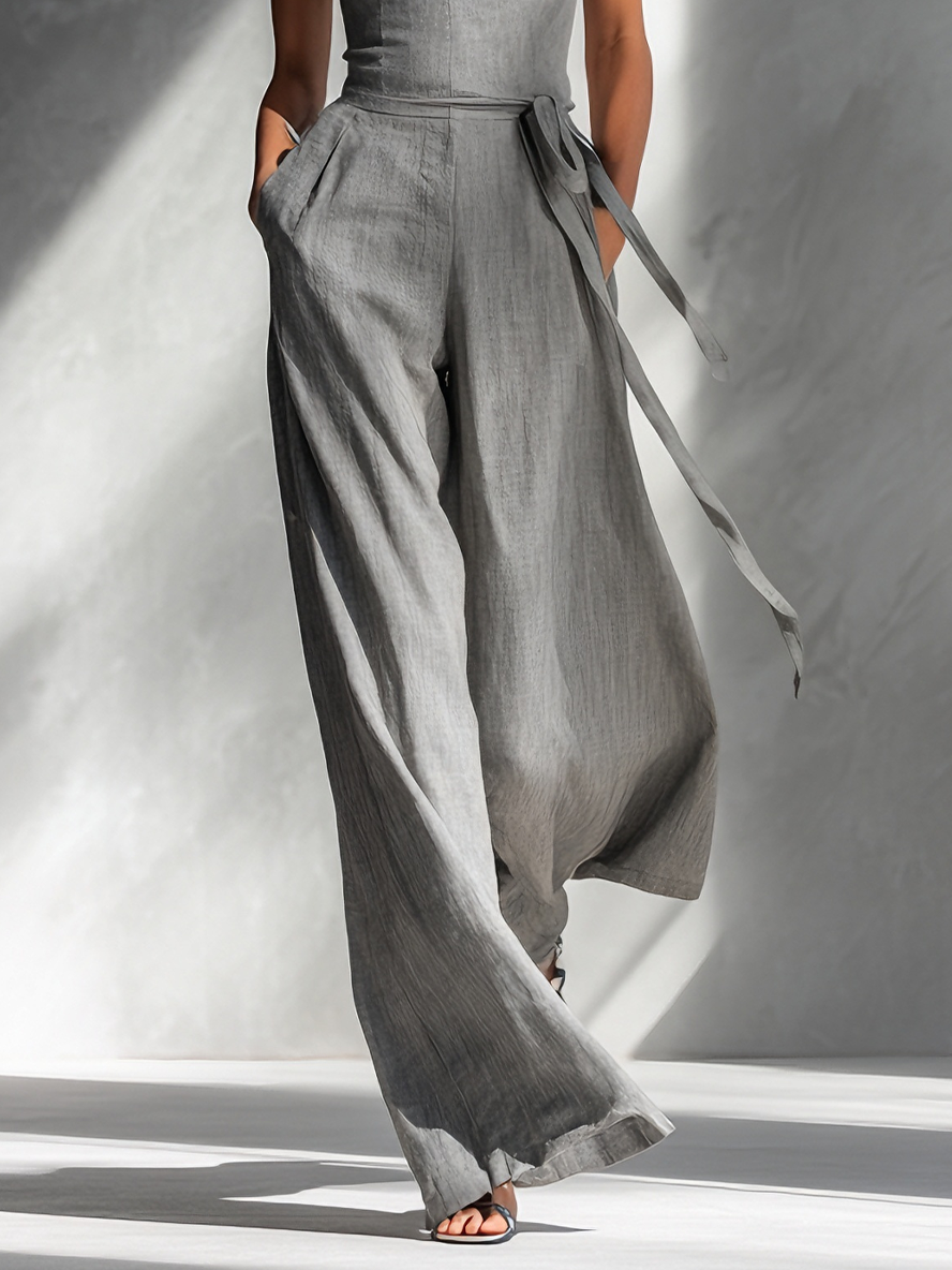Charlotte | Mouwloze jumpsuit met vierkante hals