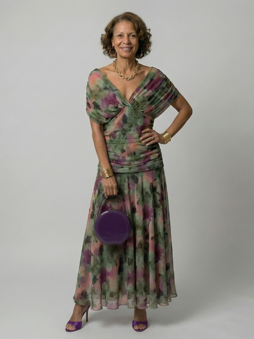 Calen | Off-shoulder midi-jurk