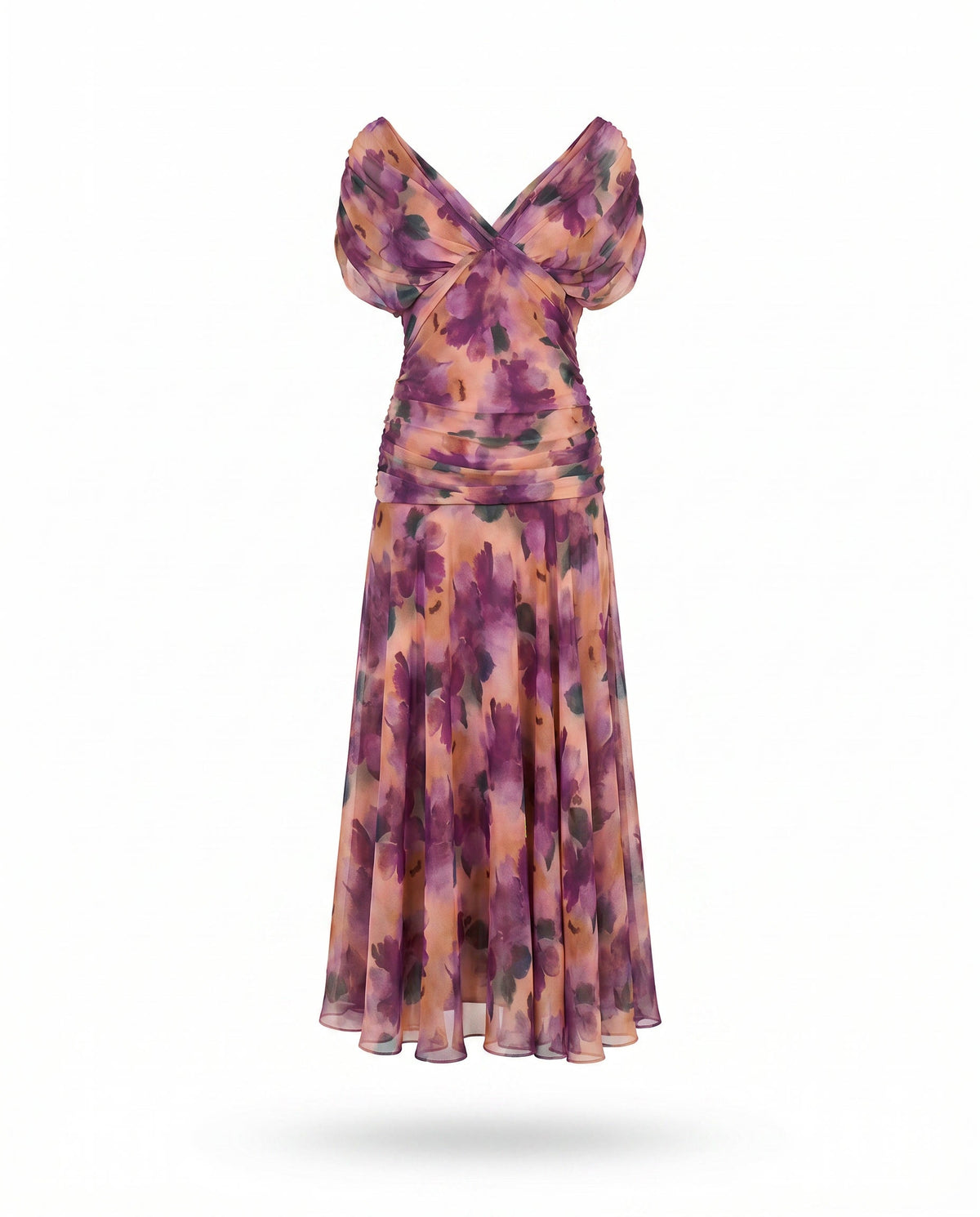 Louise | Elegante maxi-jurk met V-hals
