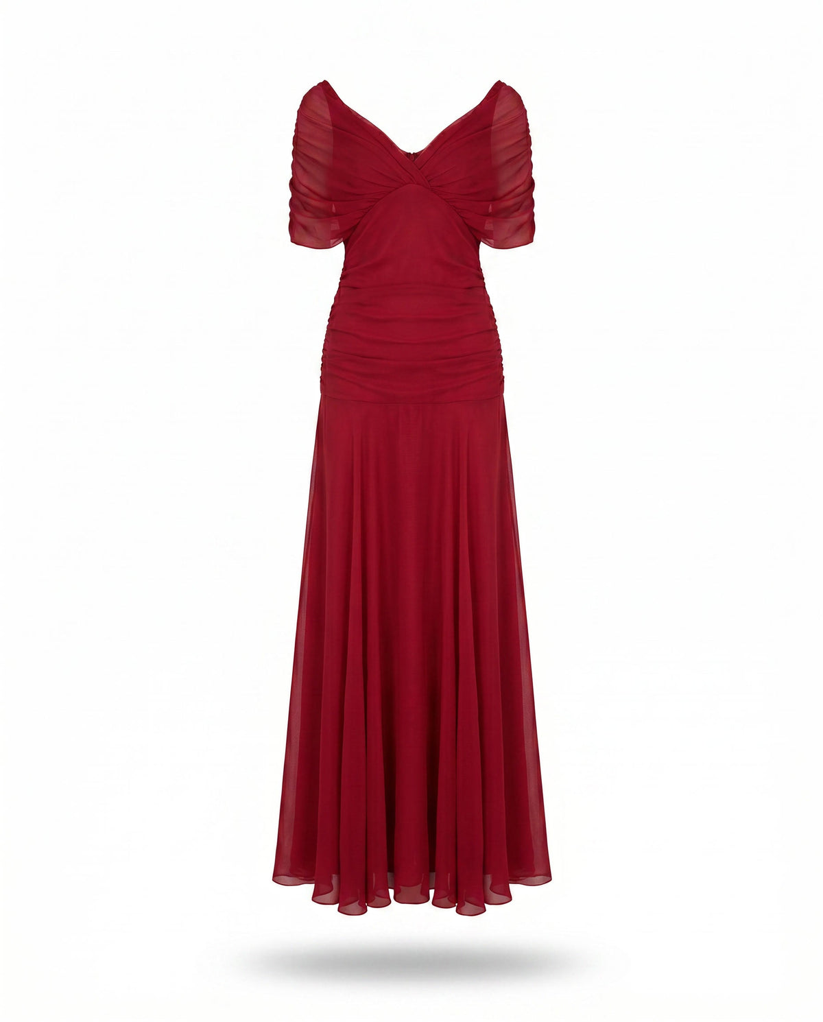 Louise | Elegante maxi-jurk met V-hals