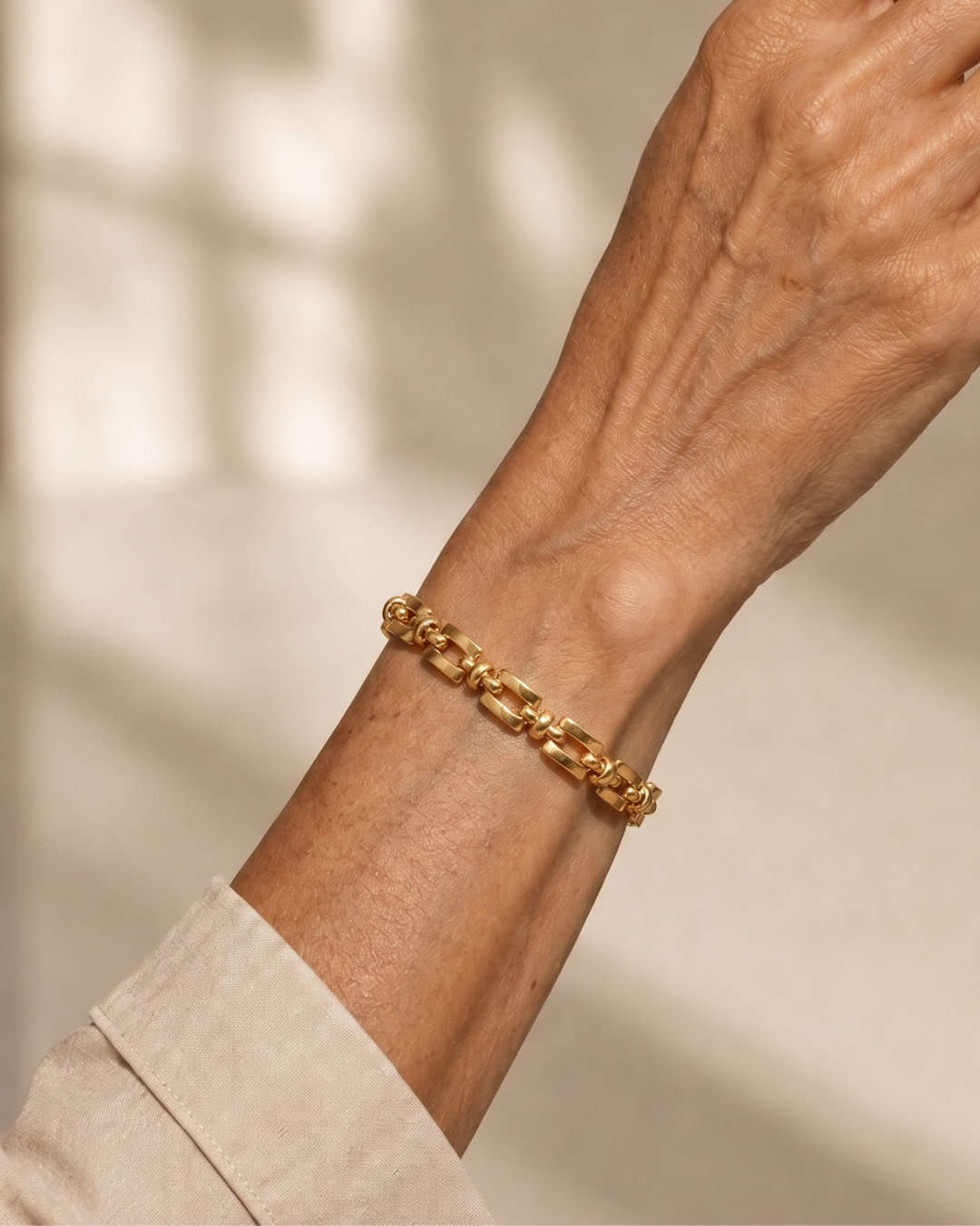 Sapphira | Armband met geometrische schakels
