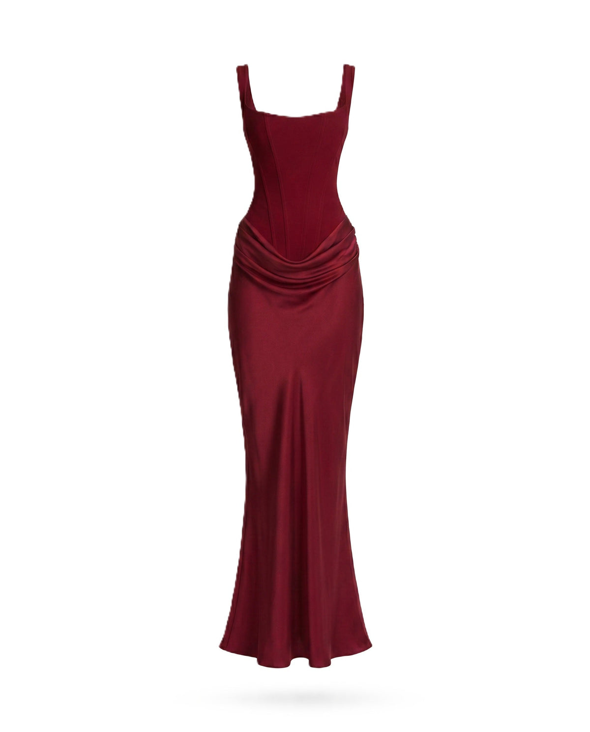 Body Frame | Bodycon midi-jurk met vierkante hals