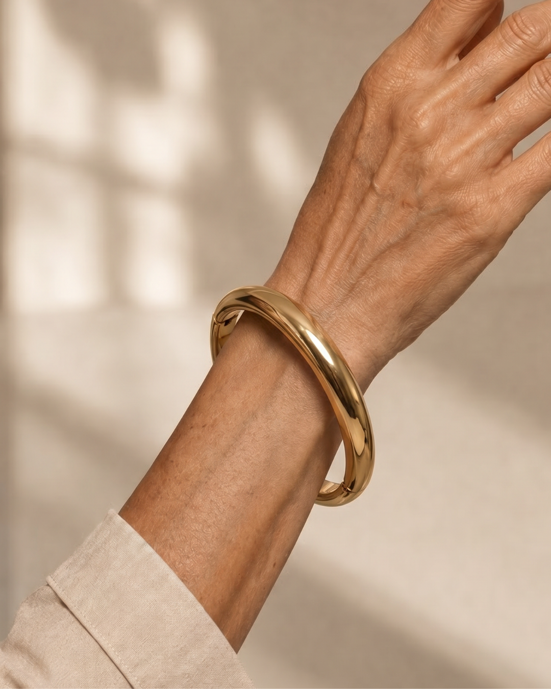 Viom | Gepolijste ronde bangle-set