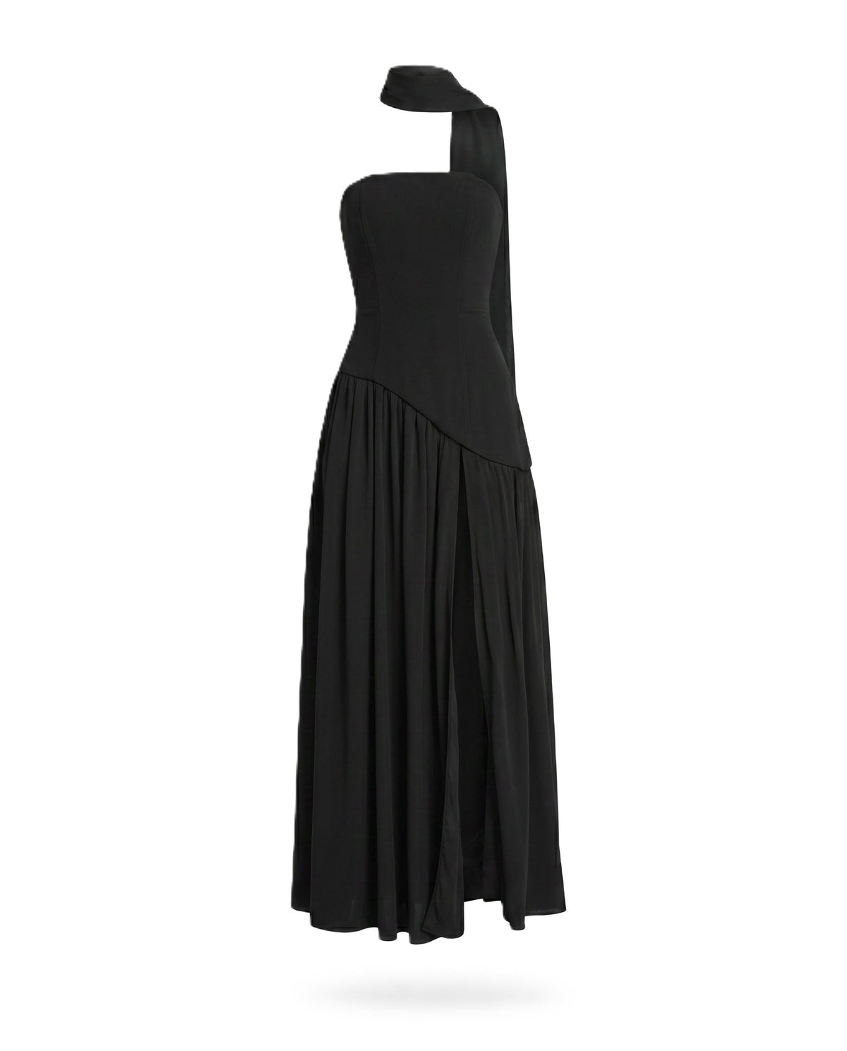 Cross Back | Bodycon maxi-jurk met open rug en split