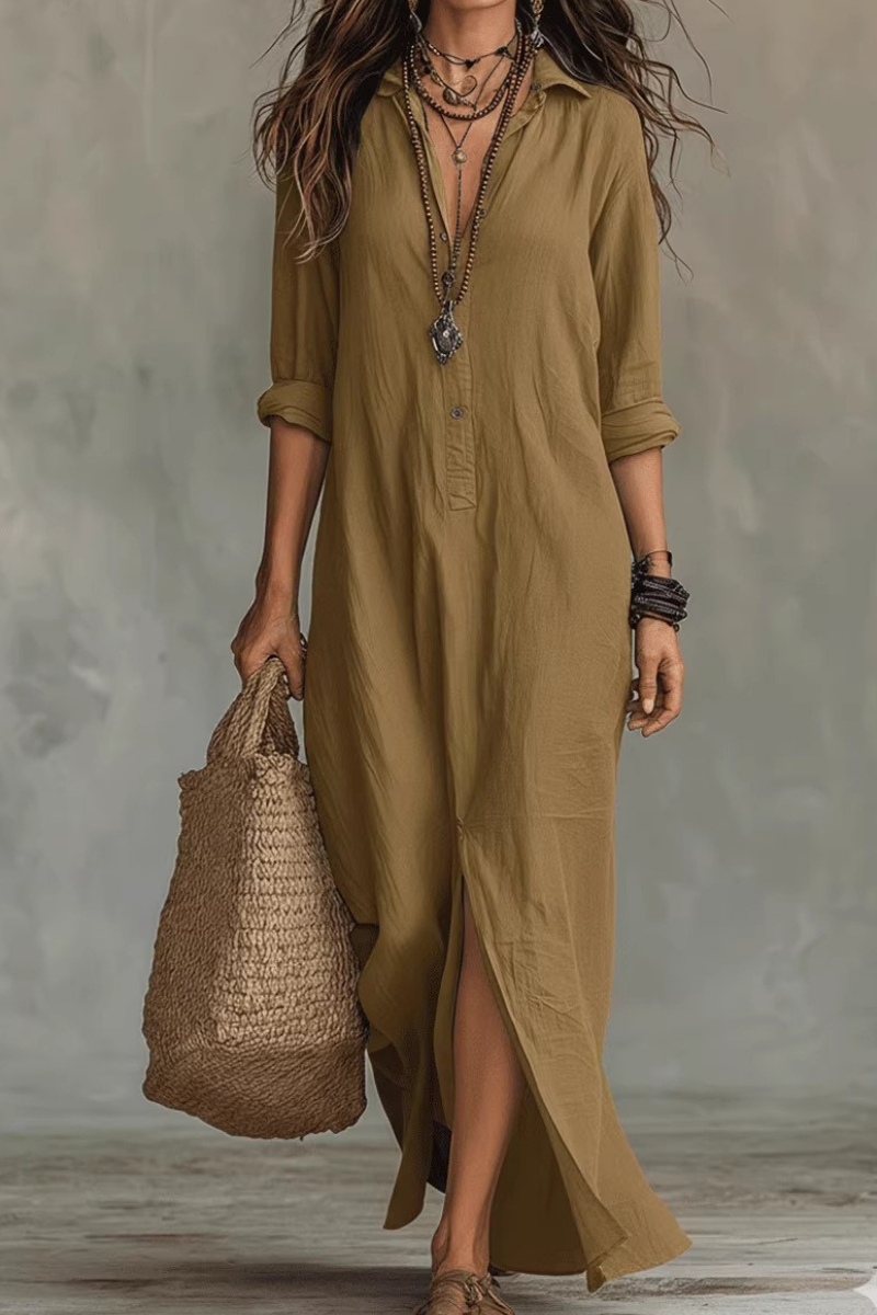 Bohemian Charm Casual Knopjurk