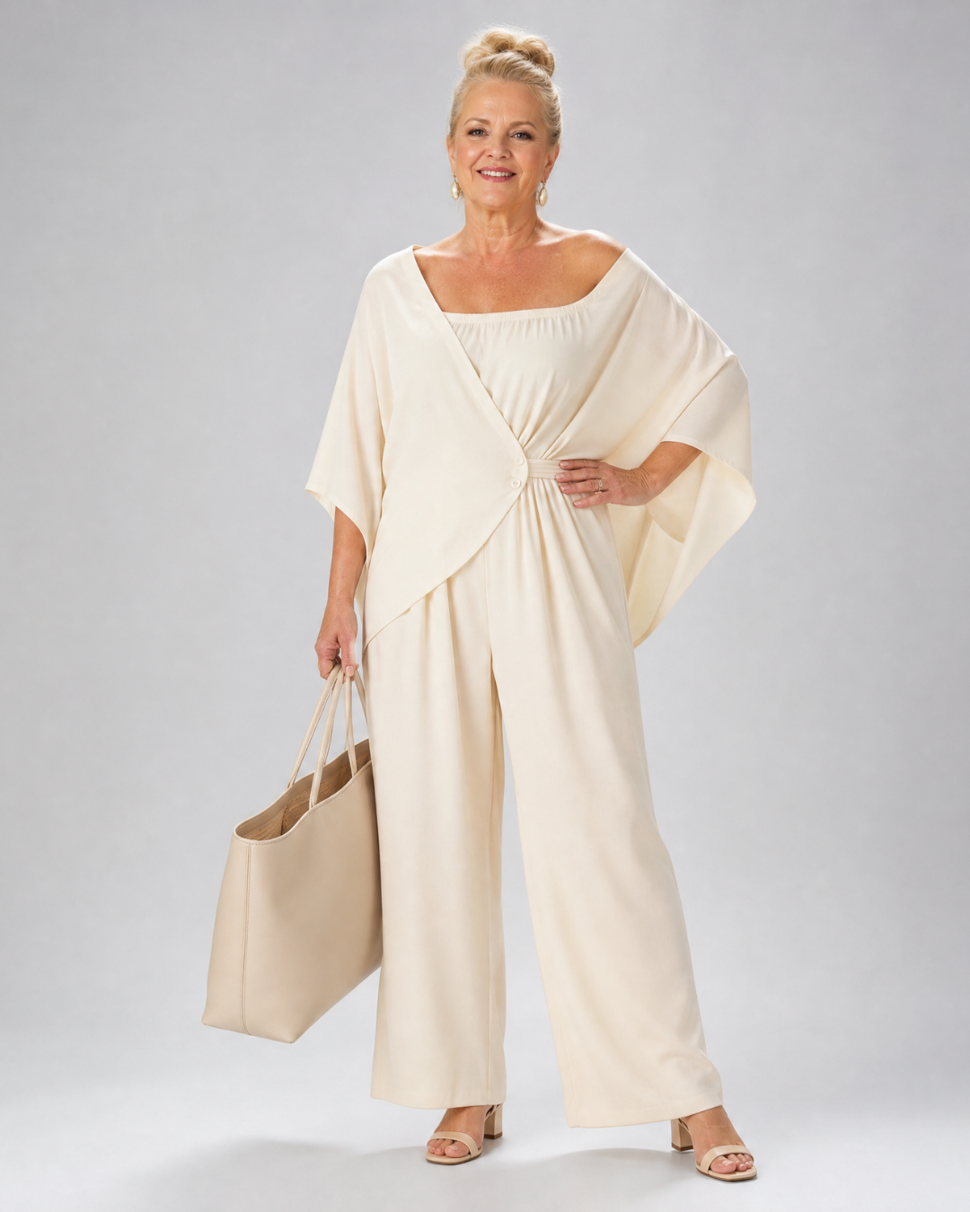 Vemrina | 2-delige Set met Off-shoulder Top en Wijde Broek