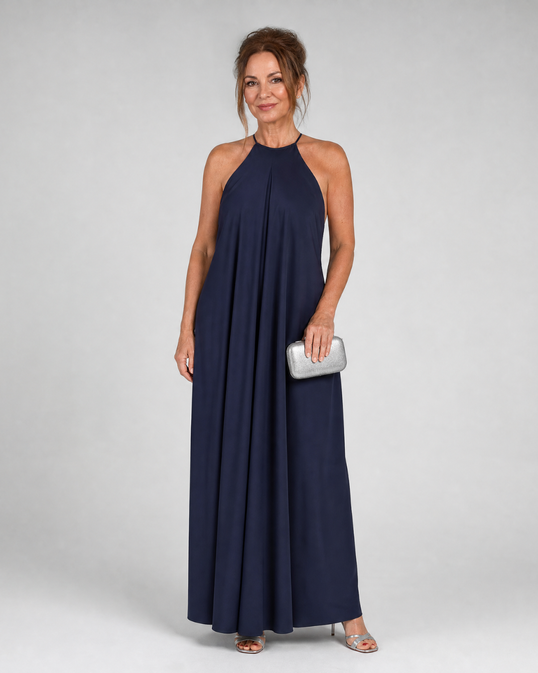Shotle | Mouwloze vloeiende maxi-jurk