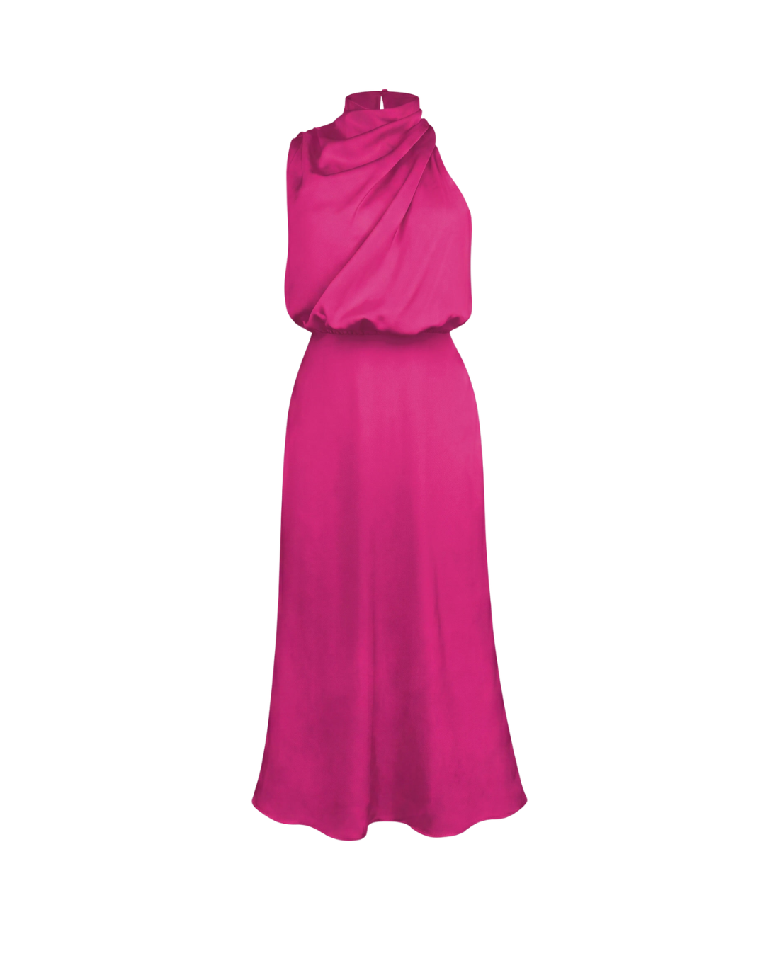 Mouwloze halterjurk met glans