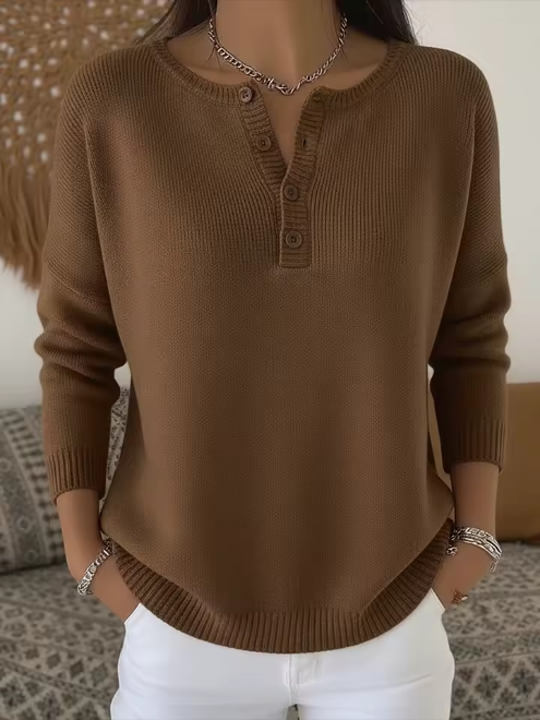 Vera | Elegante Trui met Knopen