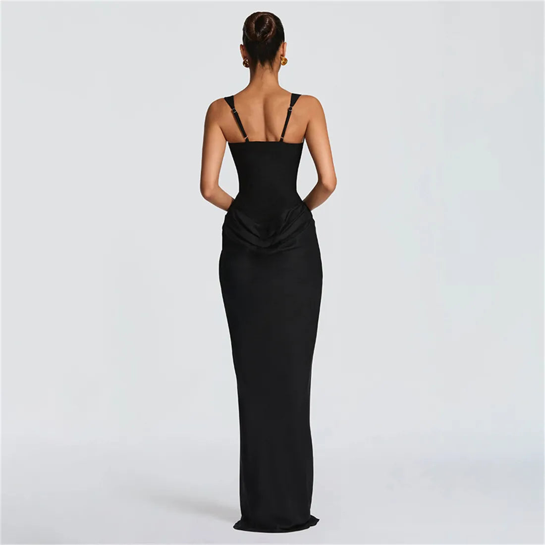 Body Frame | Bodycon midi-jurk met vierkante hals