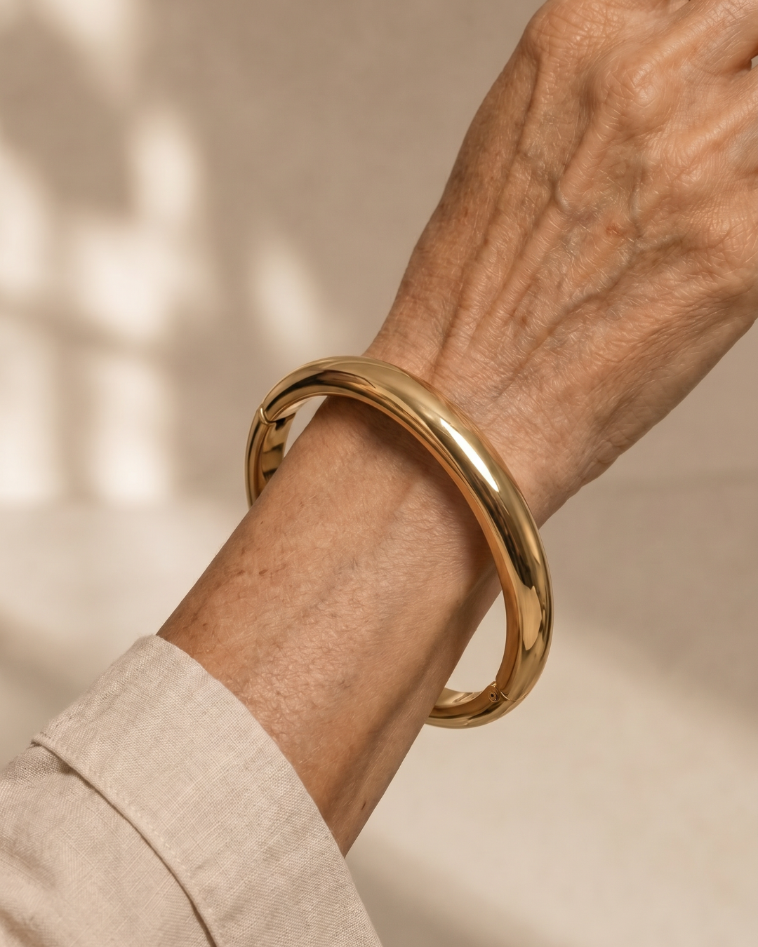 Viom | Gepolijste ronde bangle-set