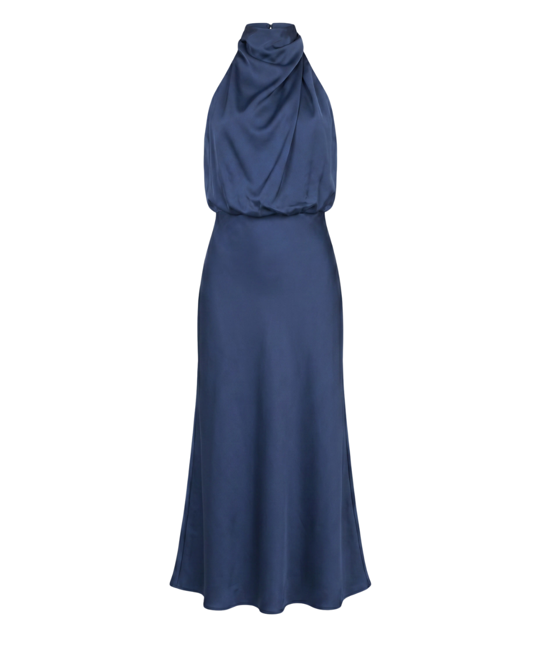 Mouwloze halterjurk met glans