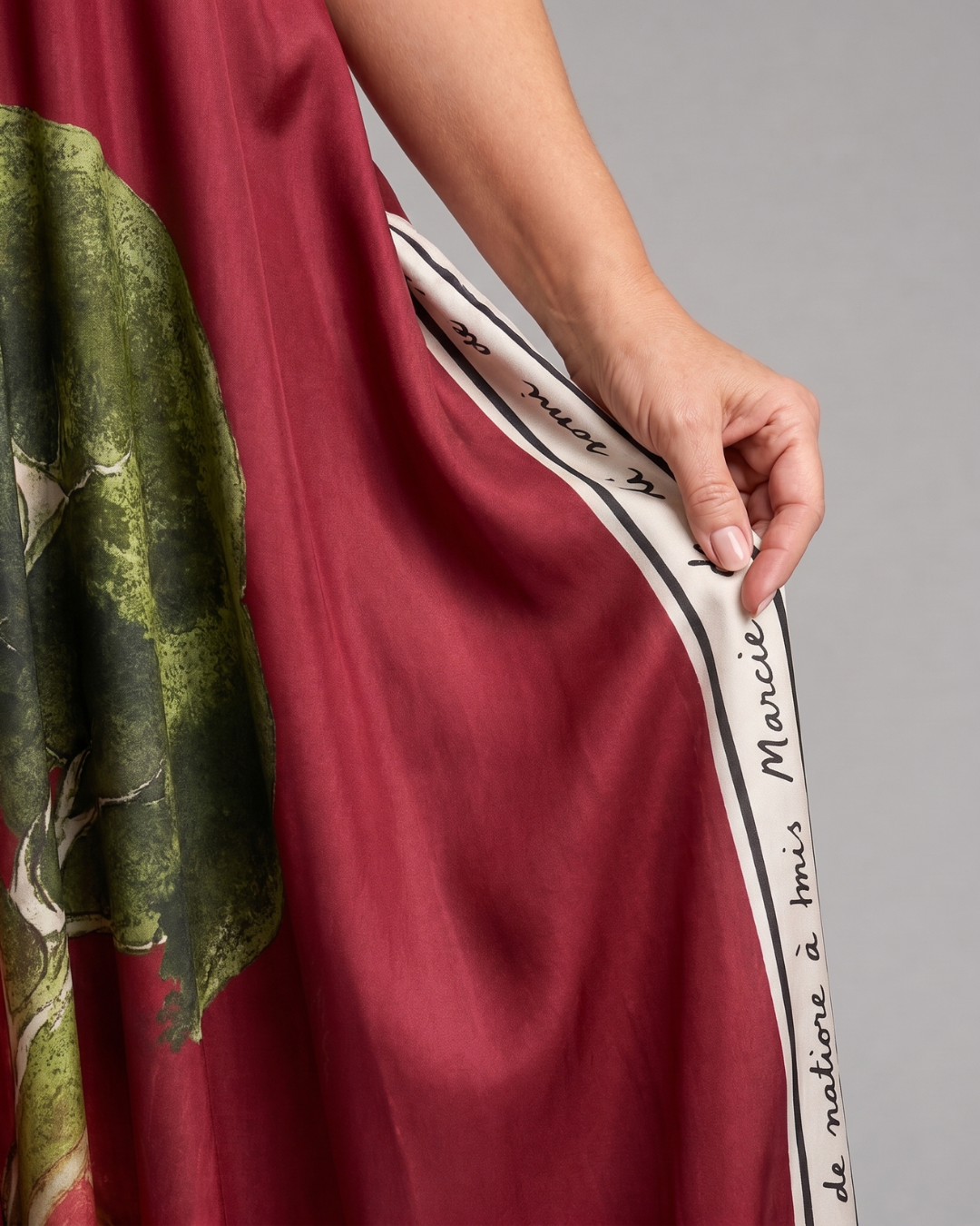 Lira | Mouwloze Midi-jurk met Landschapsprint