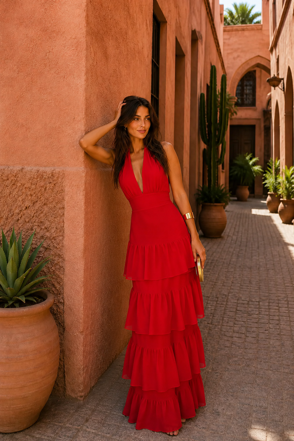 Manila | Jurk in rood