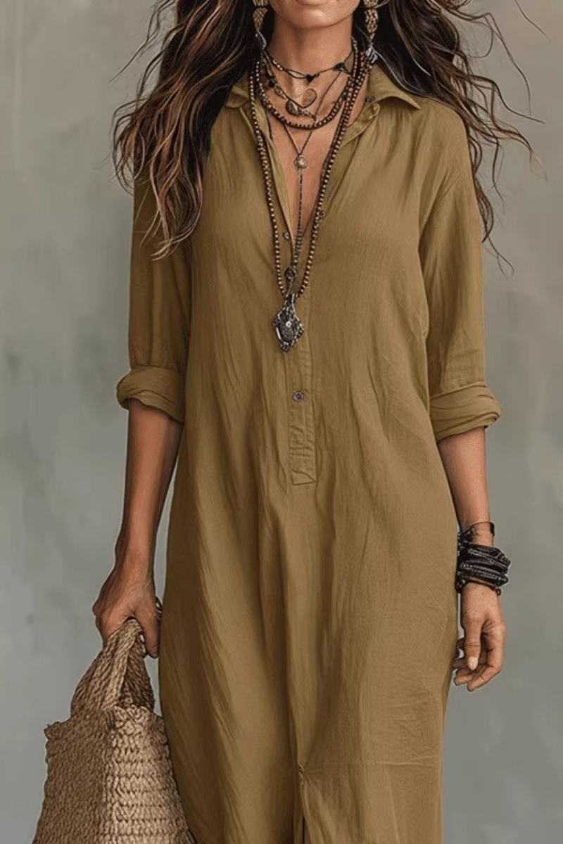 Bohemian Charm Casual Knopjurk