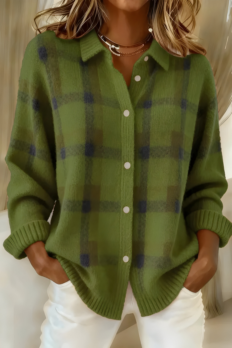 Anna™ | Cardigan en Zachte Ruit