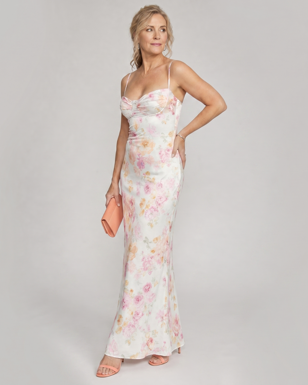 Colia | Mouwloze bodycon maxi-jurk met bloemenprint