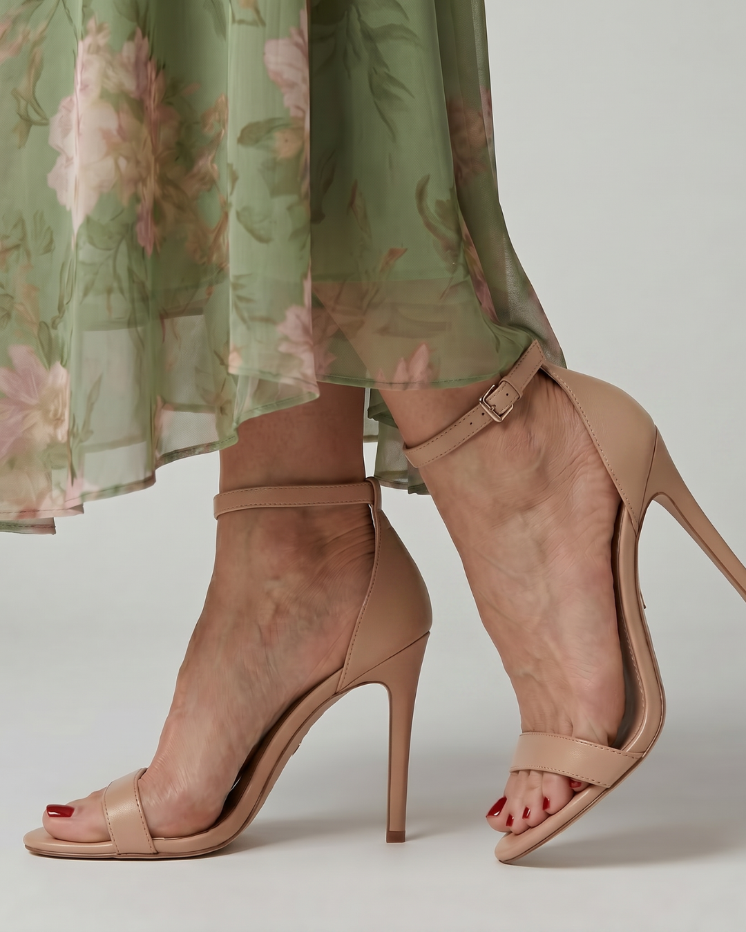 Oriana | Sandalen met bandjes, open neus en stiletto