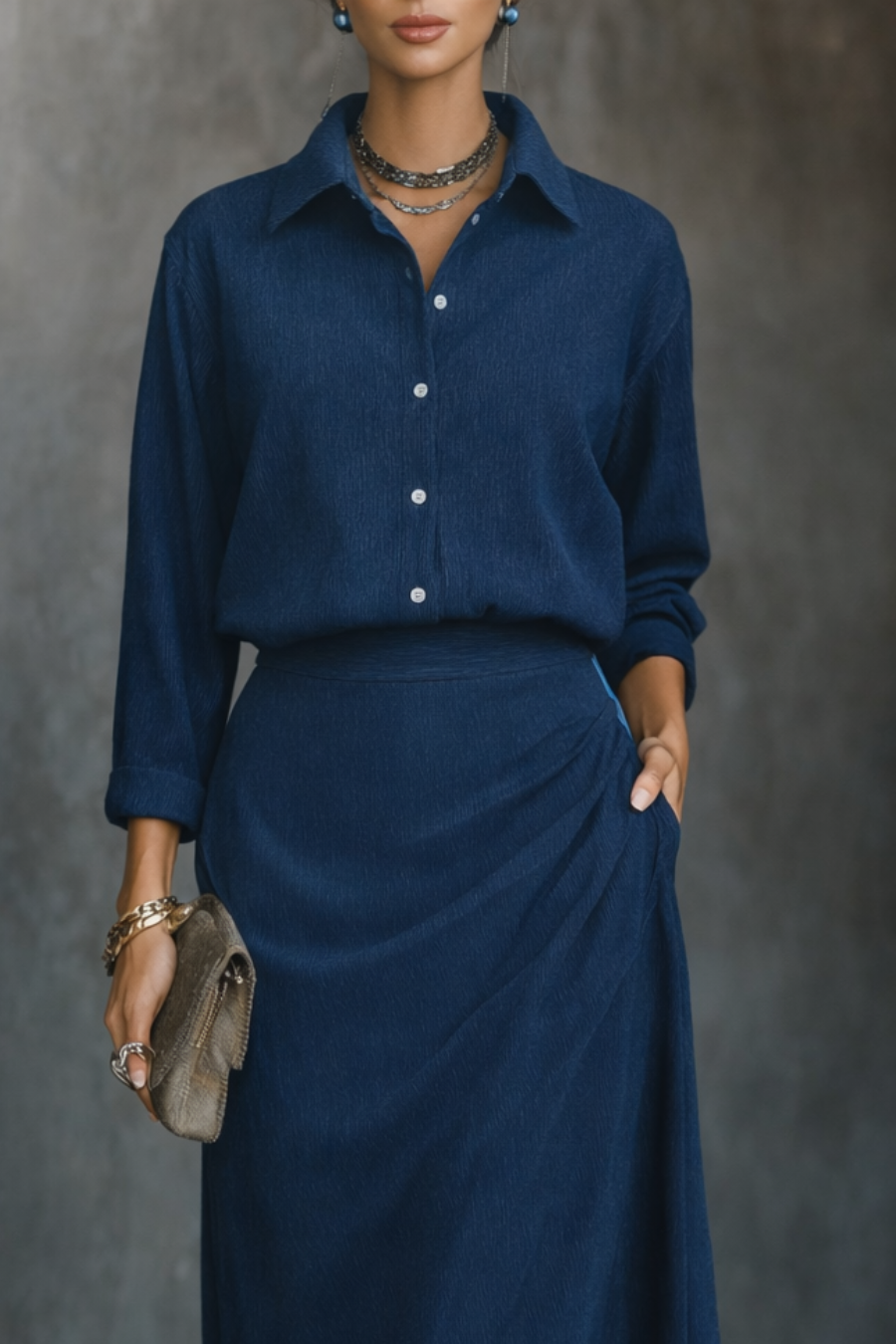 Sara™ || Elegante set met lange rok