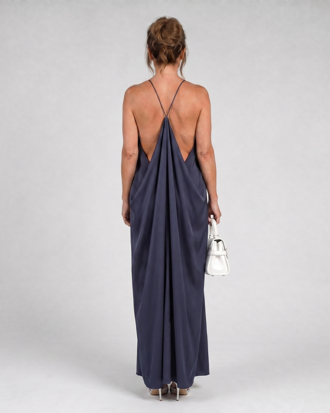 Shotle | Mouwloze vloeiende maxi-jurk