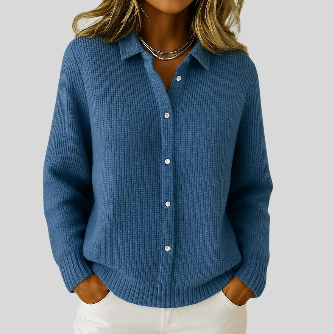 Genevia™ | Gezellige Lange Mouwen Cardigan
