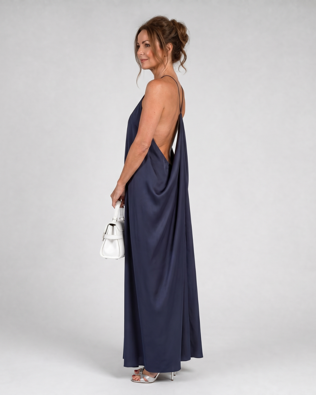 Shotle | Mouwloze vloeiende maxi-jurk
