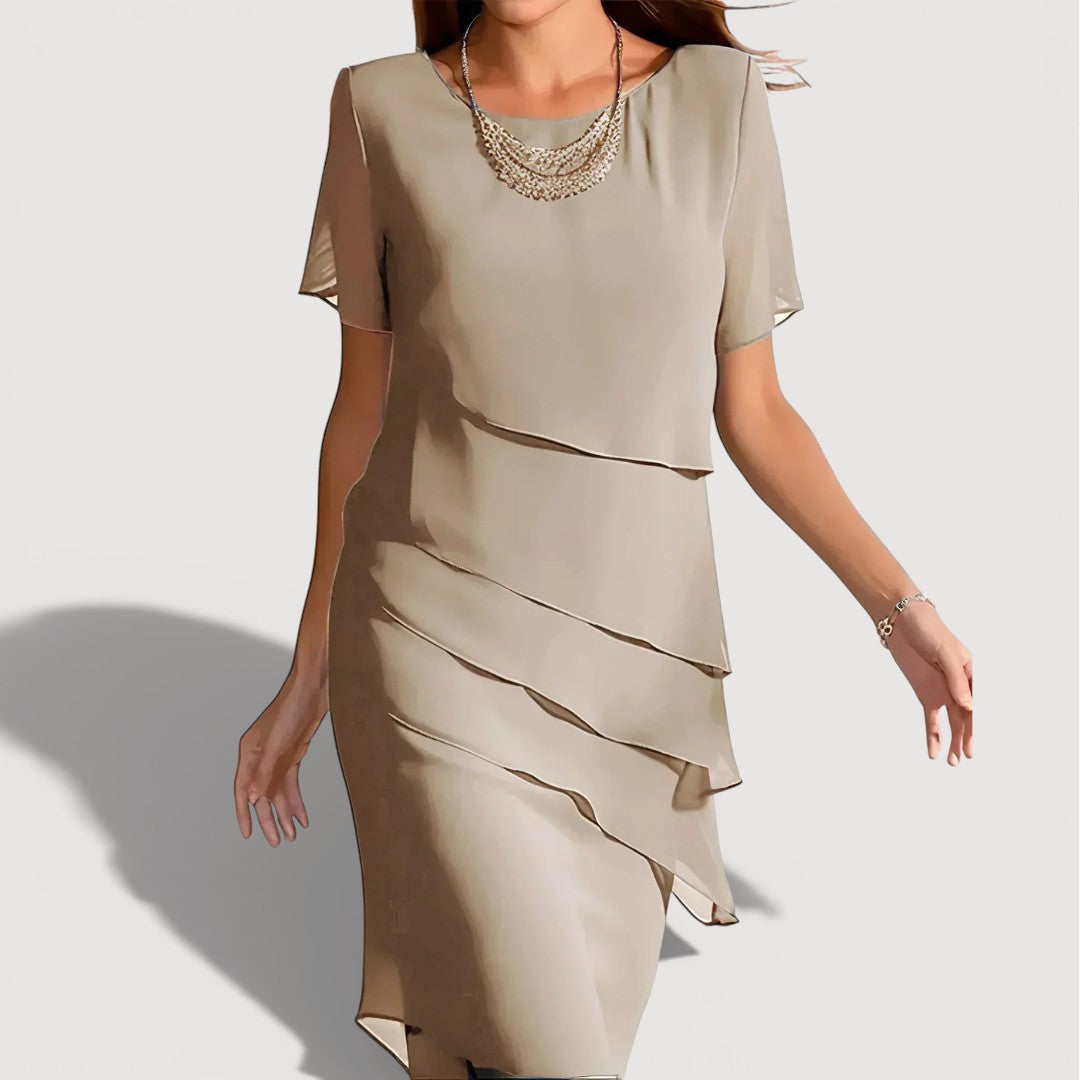 Patricia | Midi Gelaagd Jurk