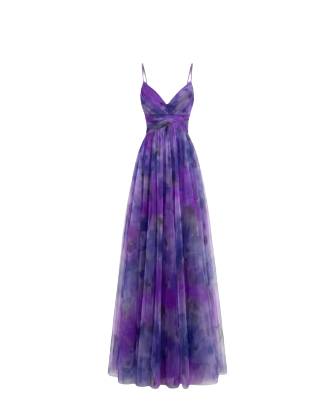 Mouwloze maxi-jurk met V-hals
