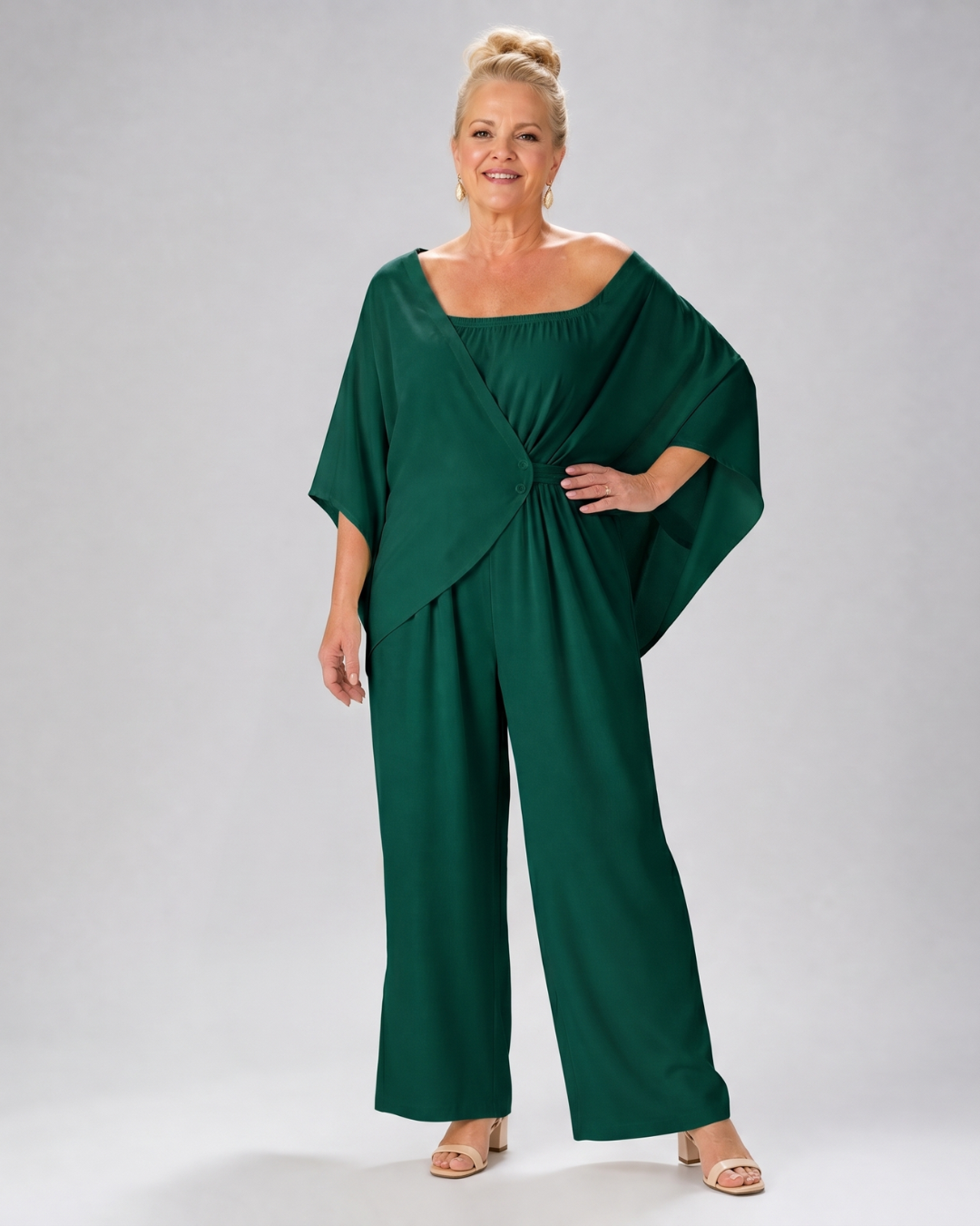 Vemrina | 2-delige Set met Off-shoulder Top en Wijde Broek