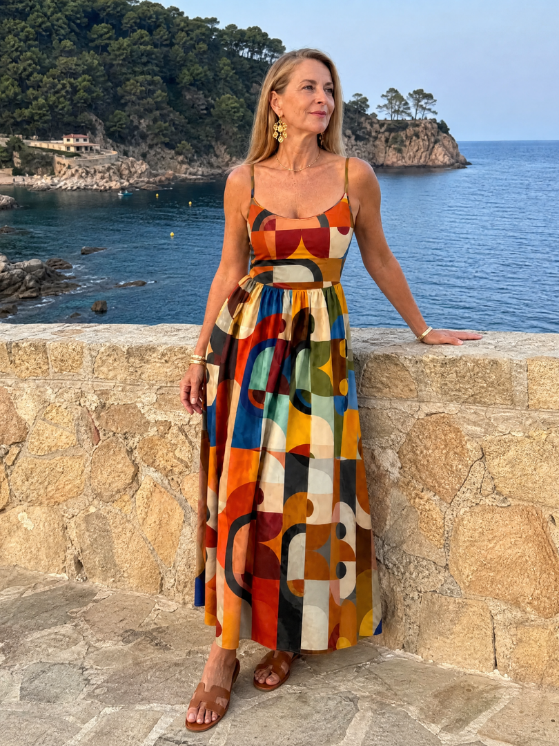Zoraline | Midi-jurk met geometrische print