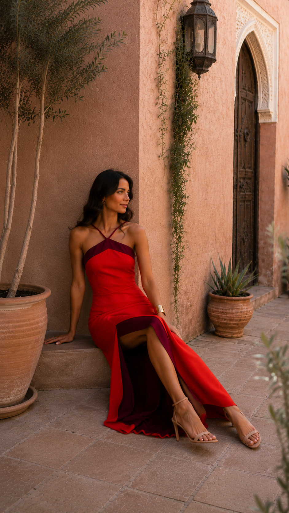 Oasis | Jurk in rood