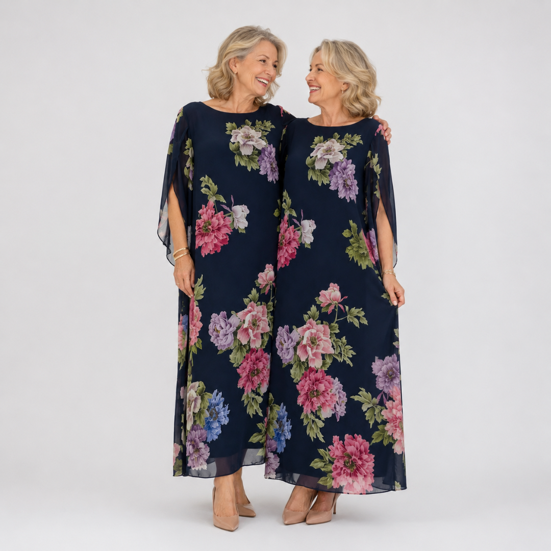 Elowen | Maxi-jurk met bloemenprint