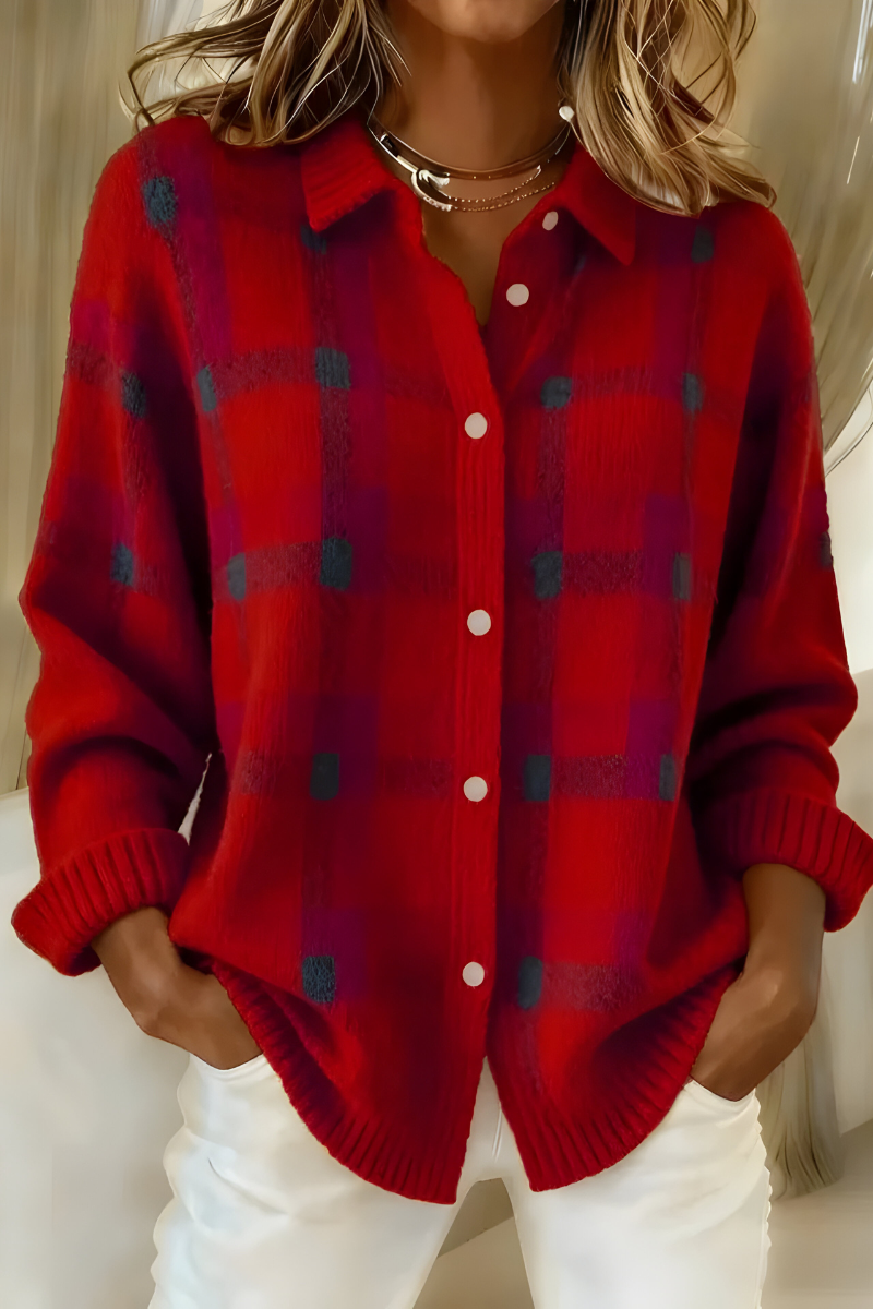 Anna™ | Cardigan en Zachte Ruit