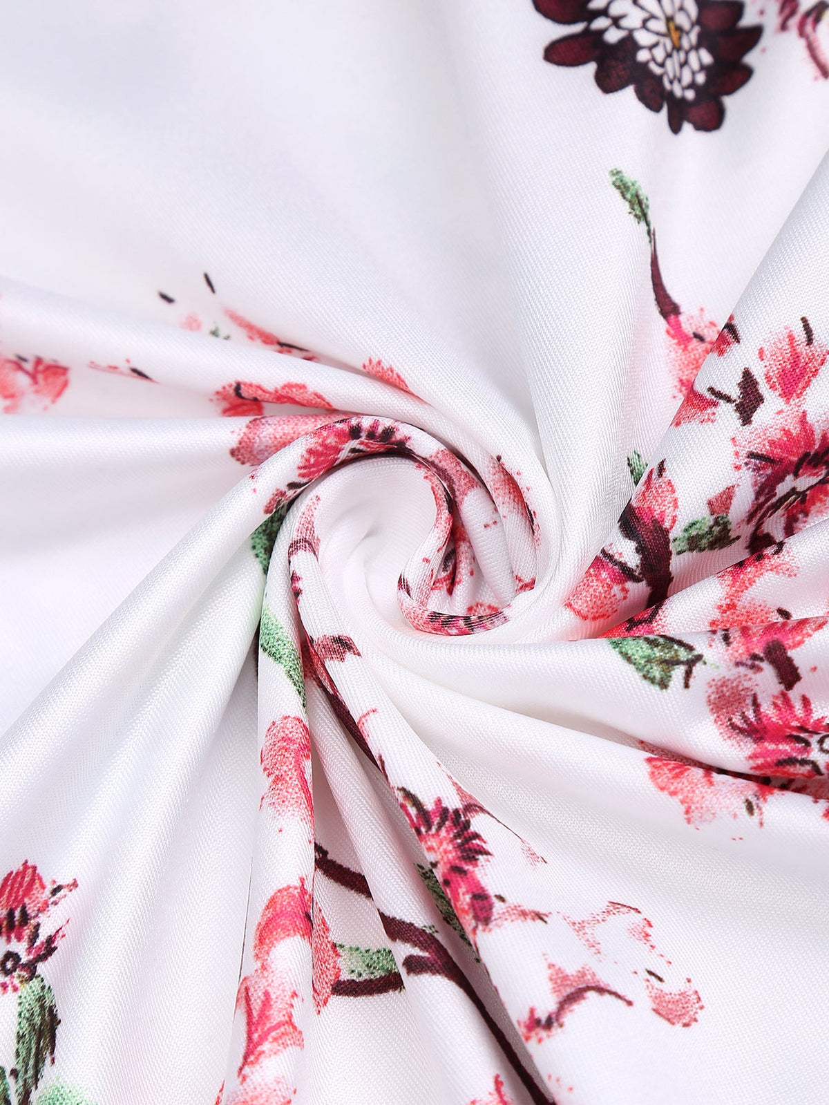 Tweedelige set met top en jurk met tie-dyeprint
