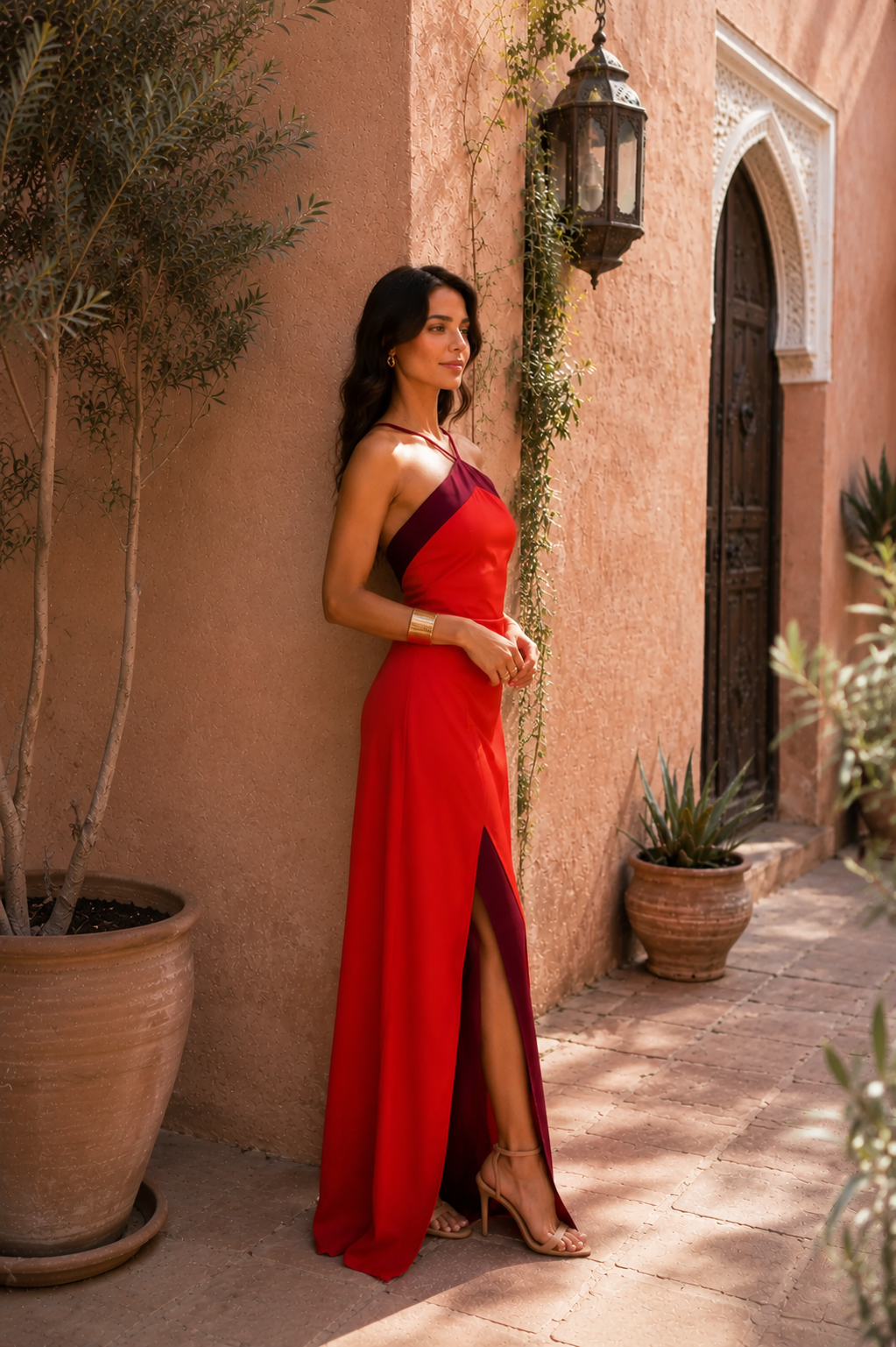 Oasis | Jurk in rood