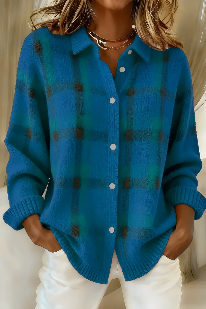 Anna™ | Cardigan en Zachte Ruit