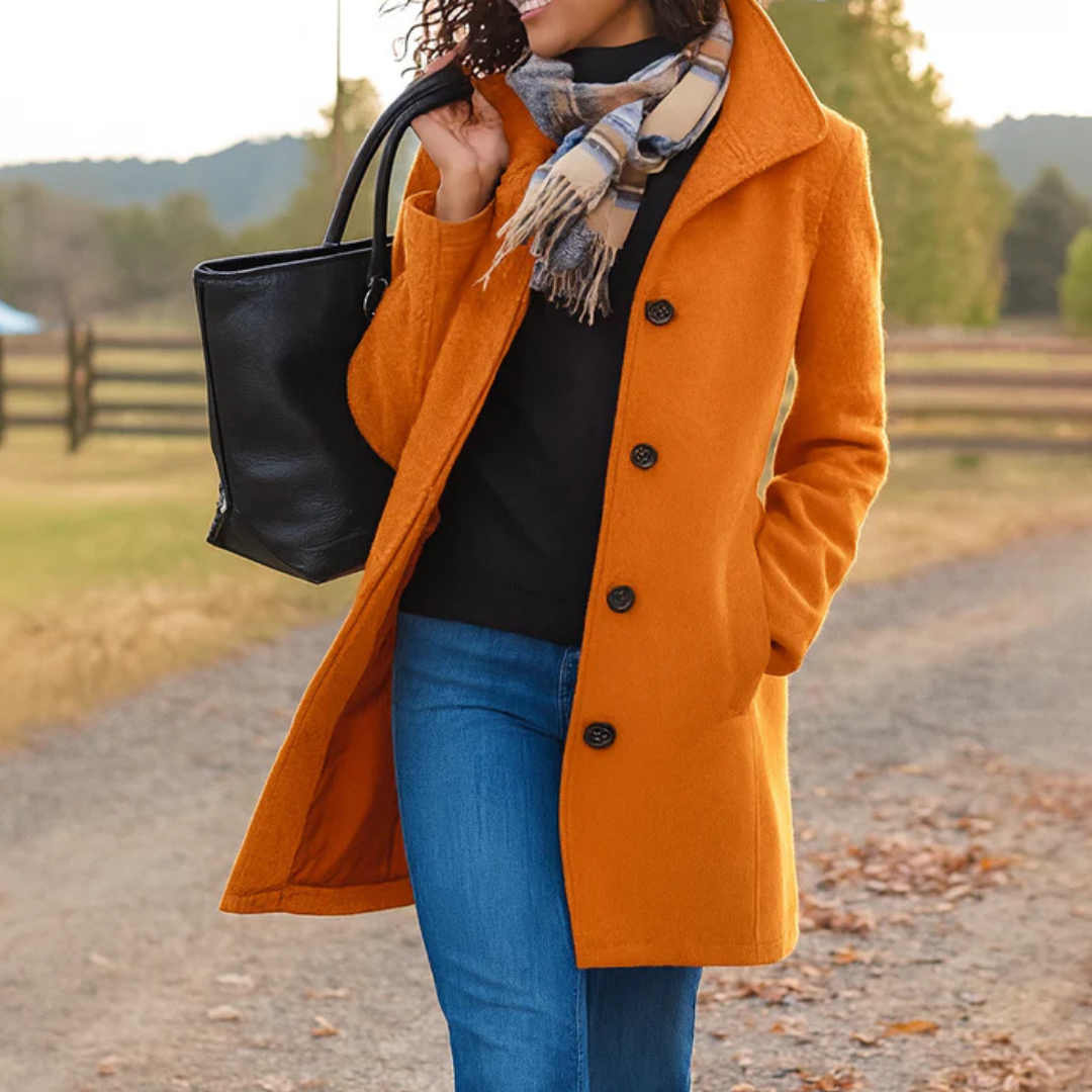 ADRIANA | Elegante Jas met Omarmende Warmte en Tijdloze Stijl