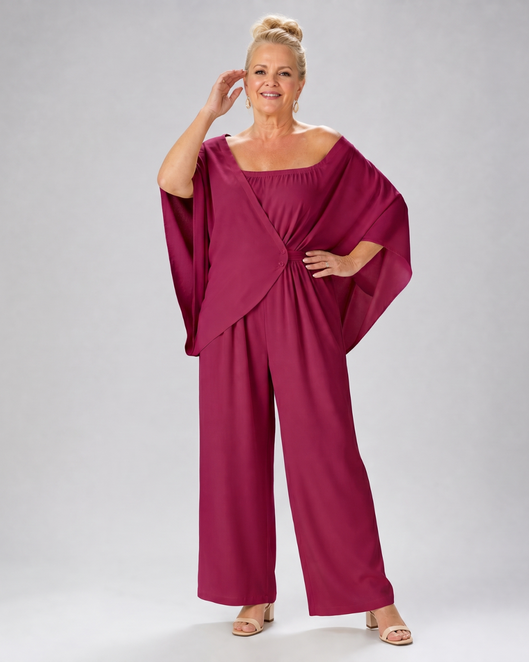 Vemrina | 2-delige Set met Off-shoulder Top en Wijde Broek