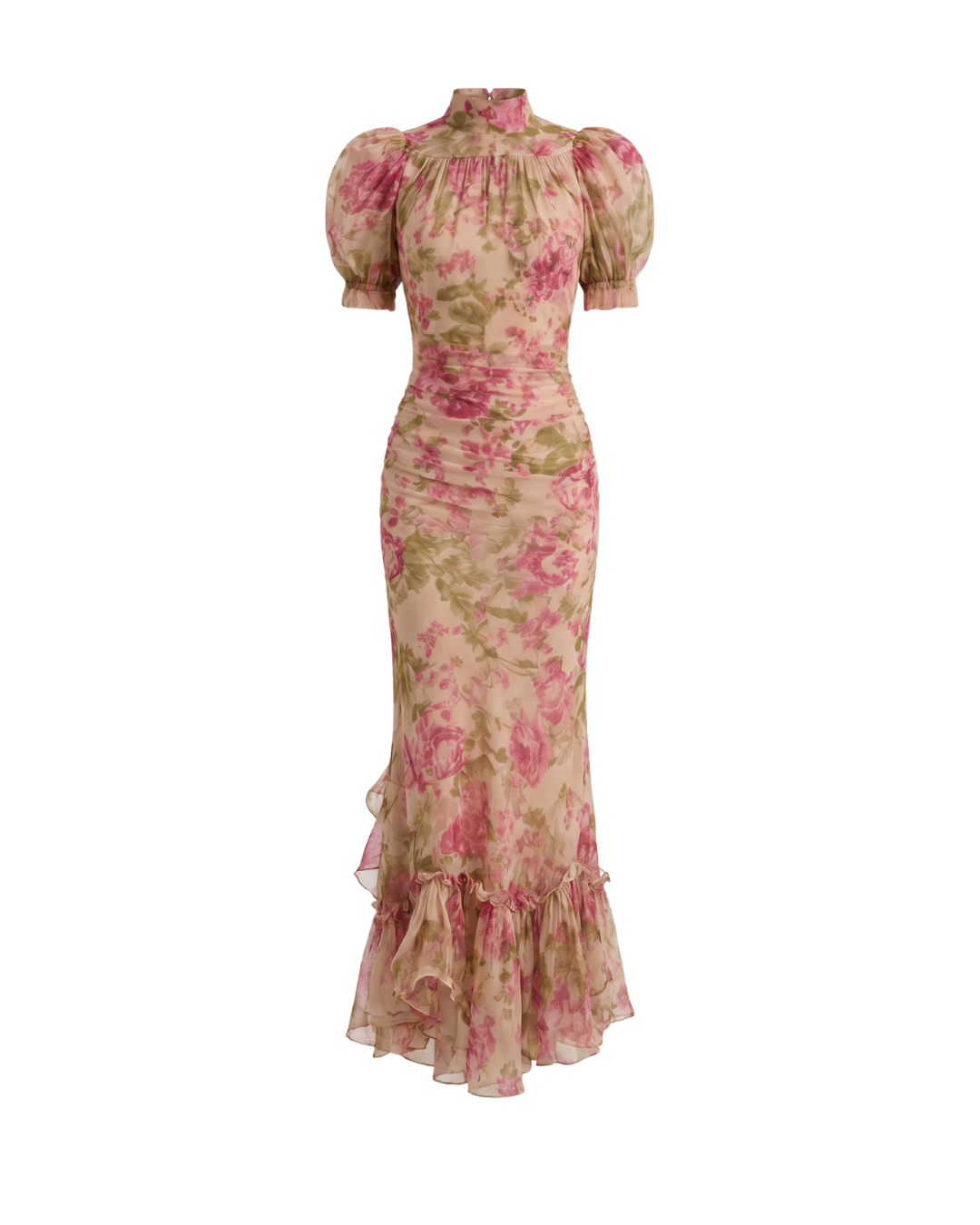 Puff Bloom | Jurk met pofmouwen en bloemenprint