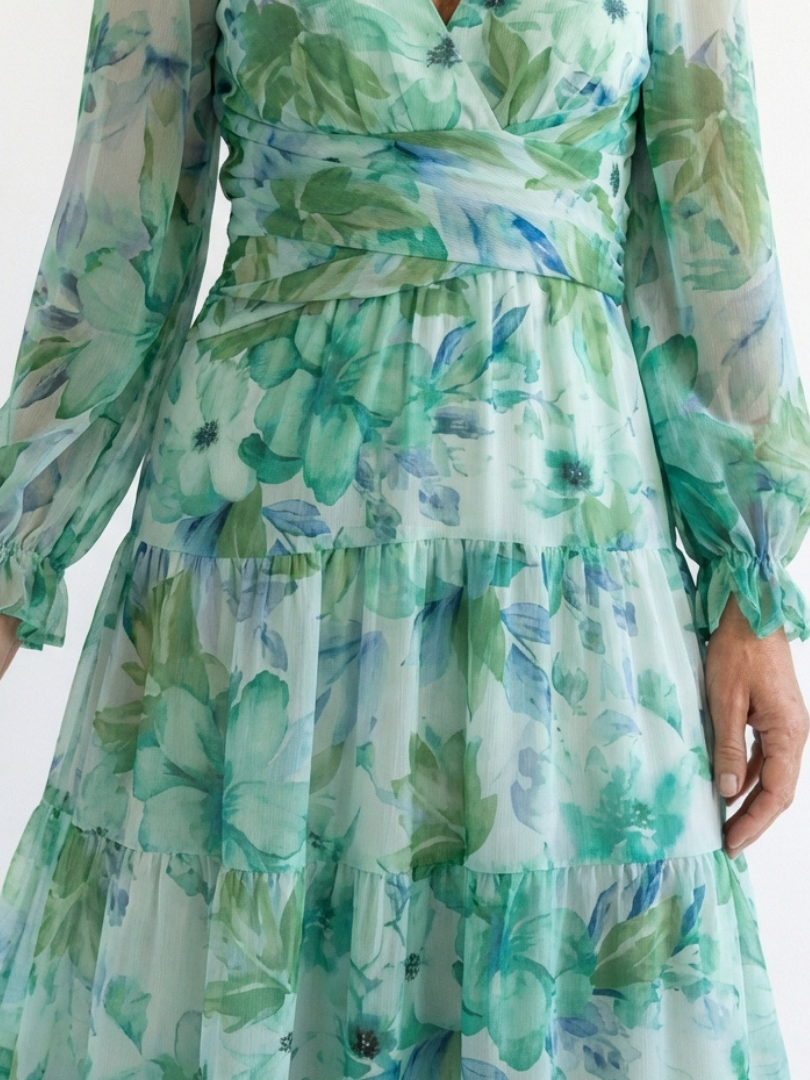Althea | Maxi-jurk met lange mouwen