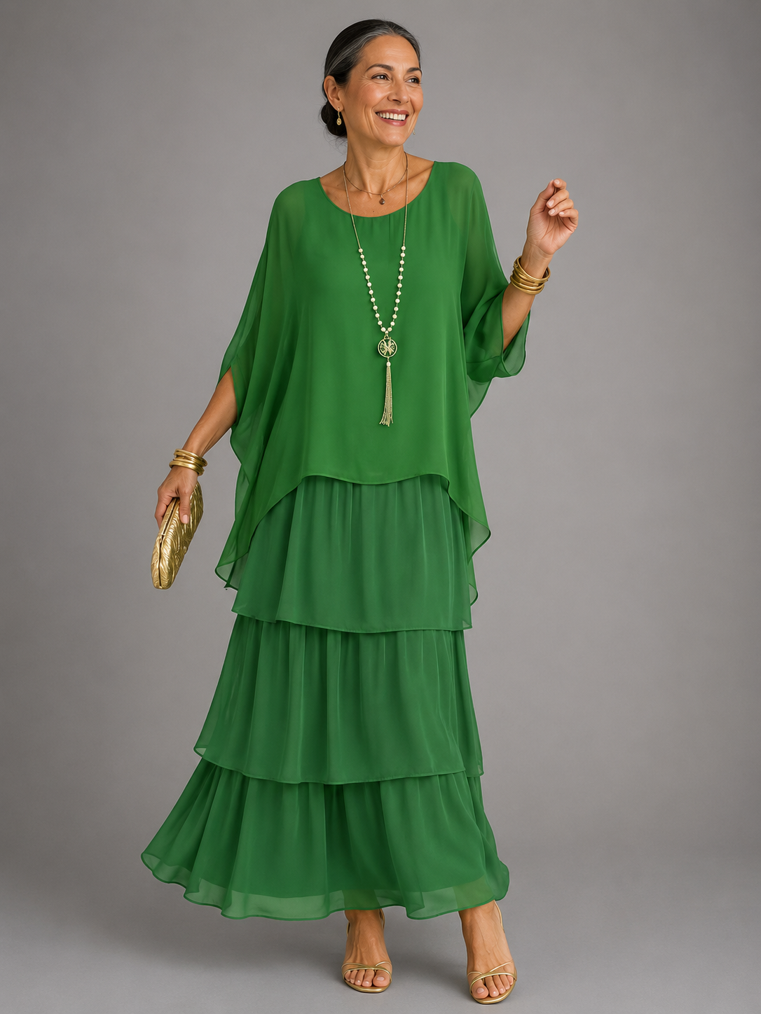 Lara | Elegante vloeiende maxi-jurk
