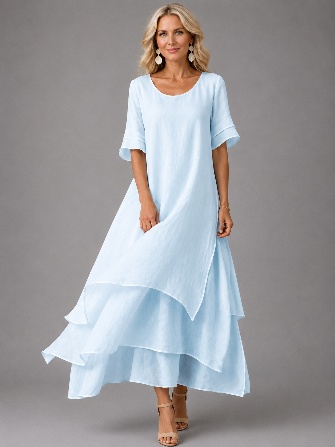 Liora | Vloeiende maxi-jurk