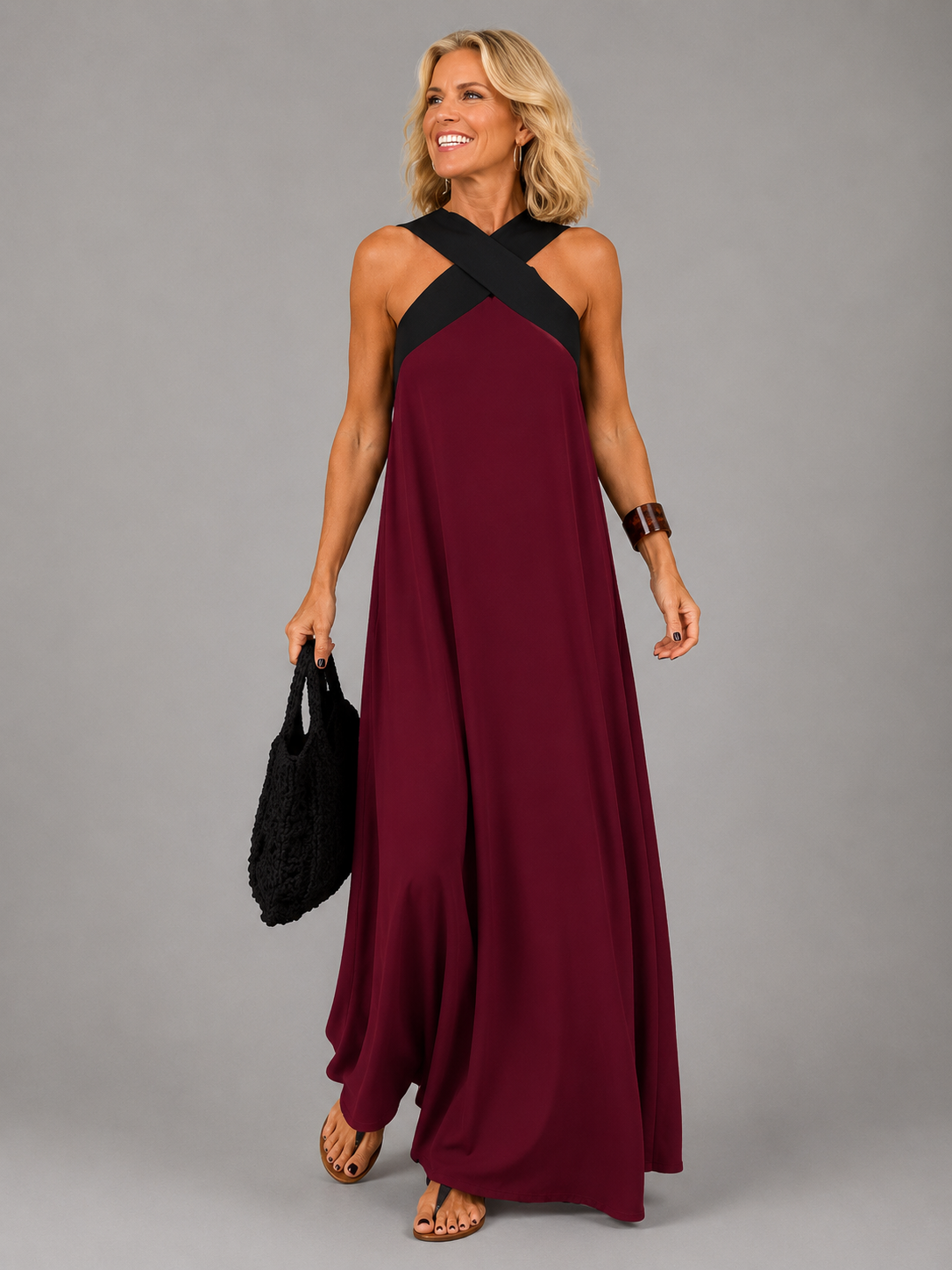 Velora | Elegante maxi-jurk met overslag