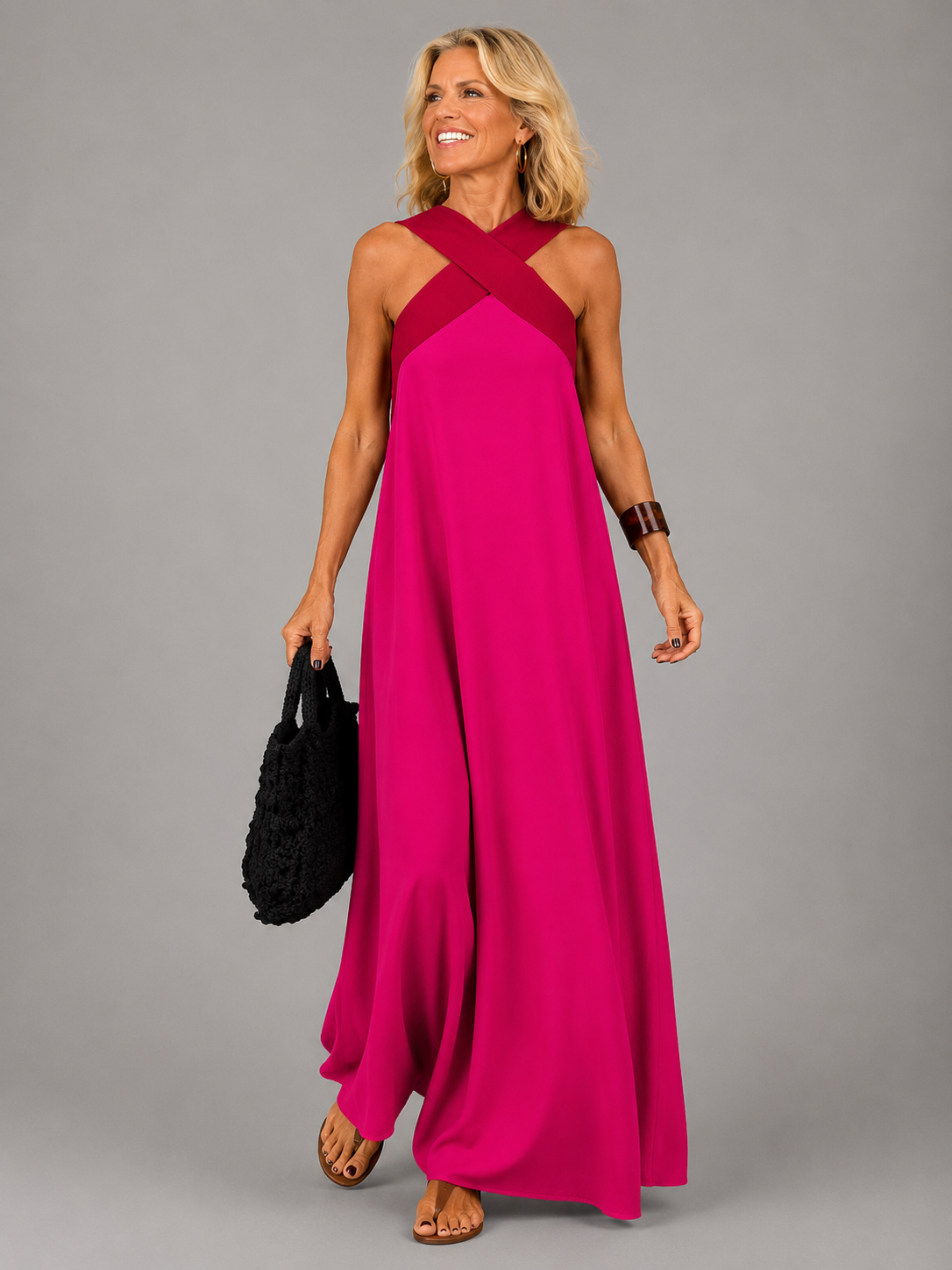 Velora | Elegante maxi-jurk met overslag