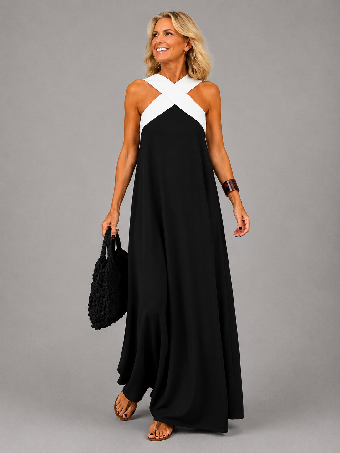 Velora | Elegante maxi-jurk met overslag