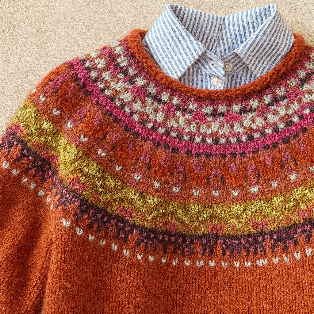 Simona™ | Vintage Chic Sweater