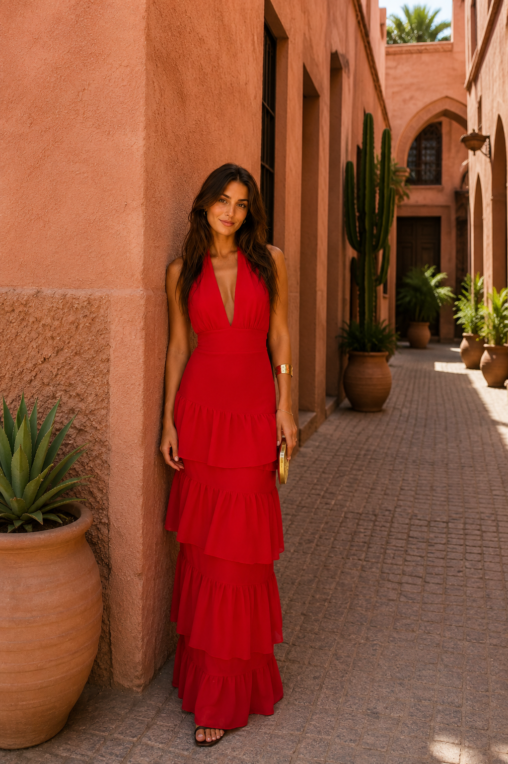 Manila | Jurk in rood