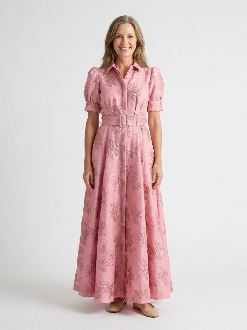 Xanthea | Maxi-blousejurk met ceintuur
